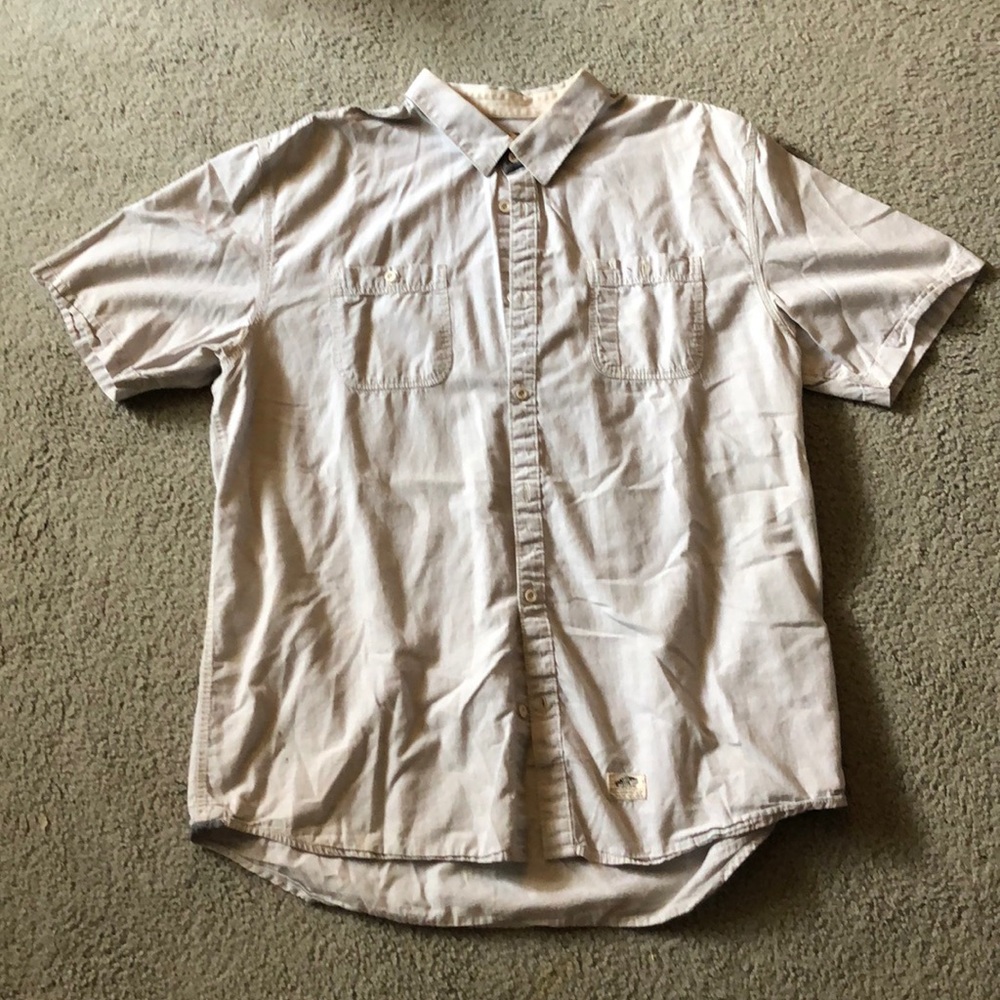 Vans short sleeve button up collar
